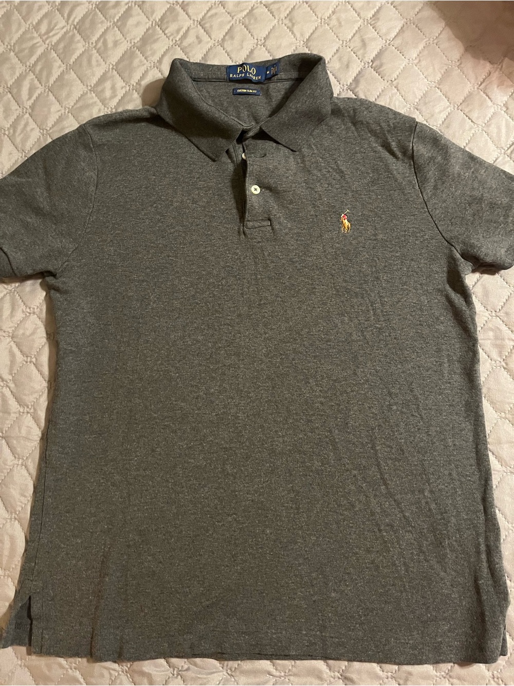 Ralph Lauren Men's Charcoal Heather Polo Shirt